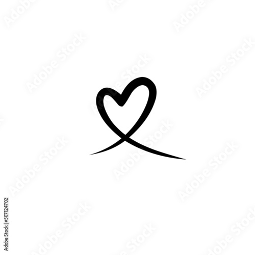 Love heart In the sign of infinity.