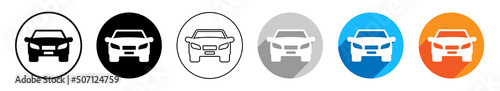 Foto Auto Vektor Symbole, verschiedene Varianten