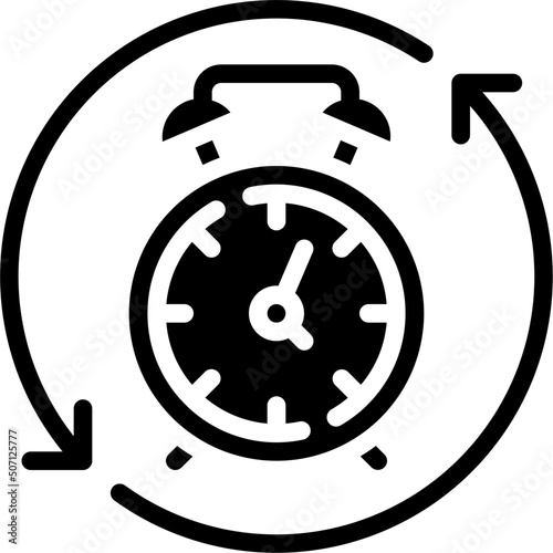 Working Around The Clock Icon