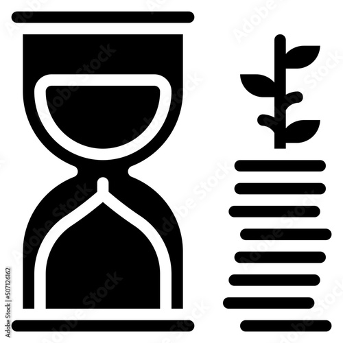 Timed Money Growth Icon