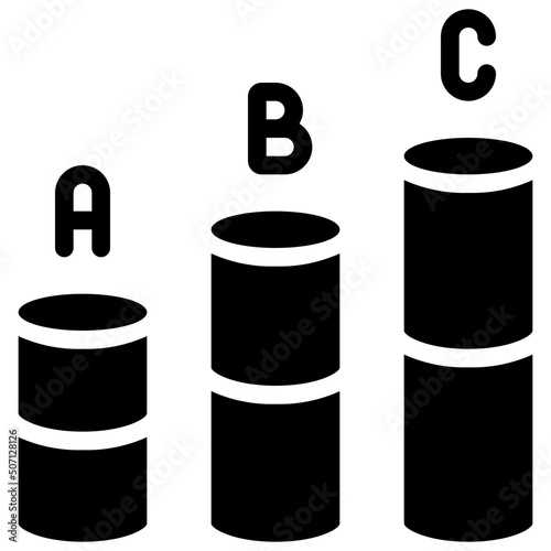 Circular Bar Chart Icon