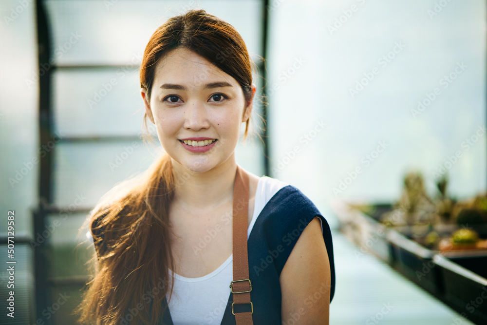 Portrait of a Asian young woman