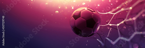 Soccer Ball Flying Into the Goal and Tearing the Net