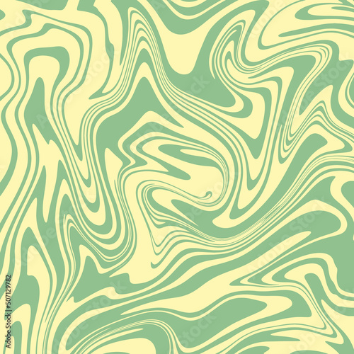 Hand drawn colorful retro style groovy psychedelic background