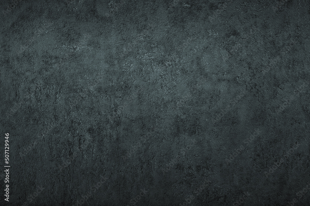 Dark gloomy wall surface background with grunge peeled paint texture