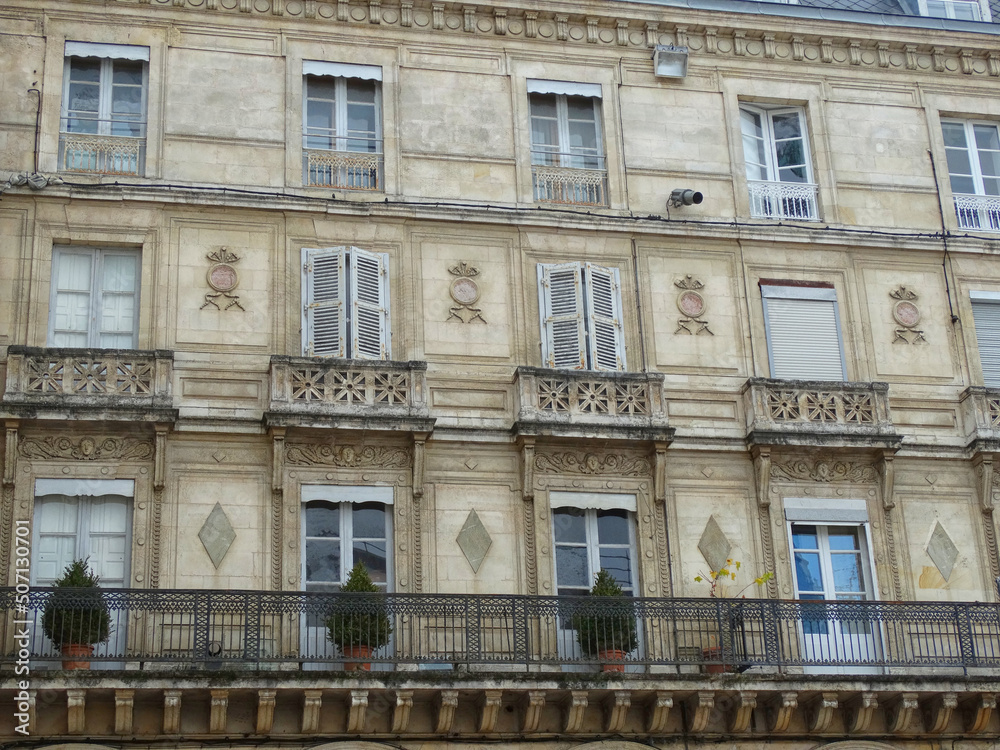 Architecture France Classic facade building