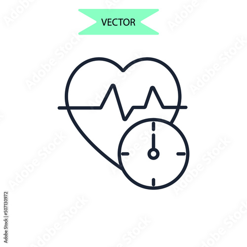 blood pressure icons  symbol vector elements for infographic web