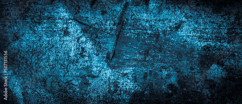steel sheet painted blue. background or texture