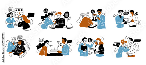 Medical examination and treatment concept