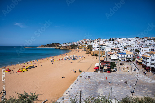 Pescadores beach in  Albufeira Downtown in Algarve Portugal