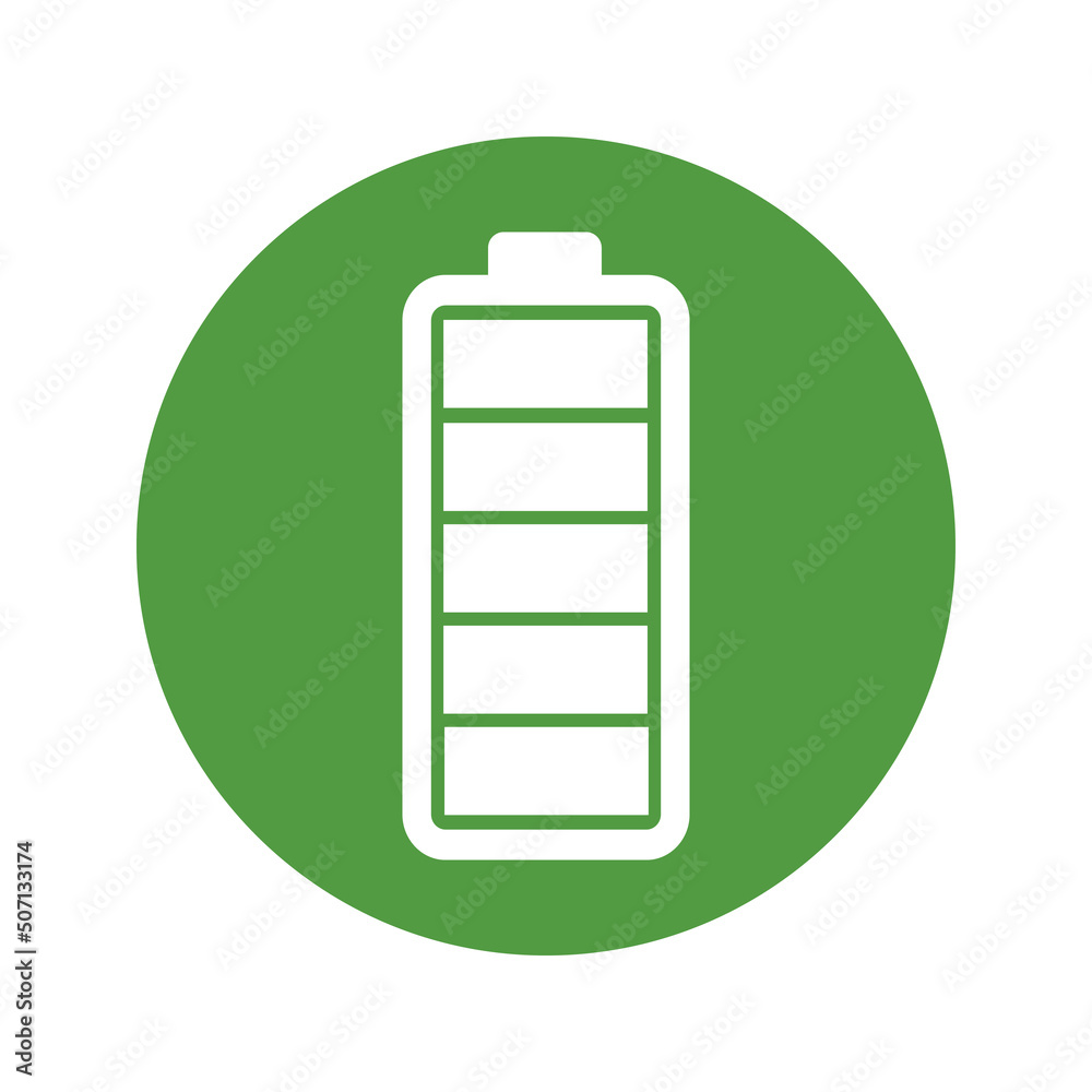 Battery electric charging icon Zero emission vehicle Battery charging station sign