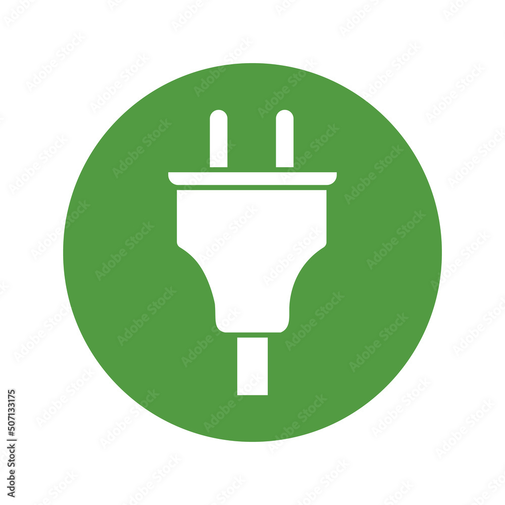 Eco electric plug icon Zero emission vehicle Battery charging station sign Eco electric plug icon Zero emission vehicle Battery charging station sign