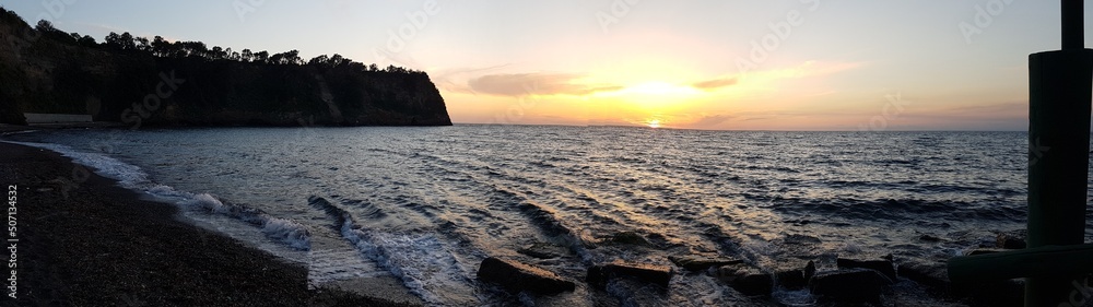 rippled ocean at sunset good morning oceano increspato al tramonto buongiorno