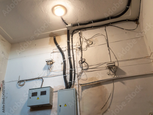 new external electrical wiring in old building