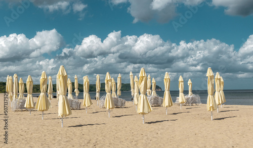 Fototapeta Naklejka Na Ścianę i Meble -  Beach on the Baltic Sea in Sopot