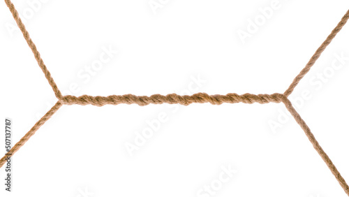 Two twisted tense ropes cro...