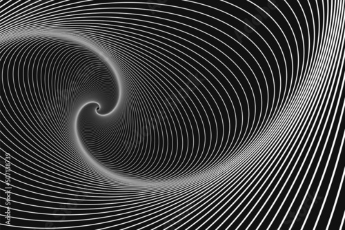 Dynamic geometric optical pattern. Abstract modern graphic elements for design.