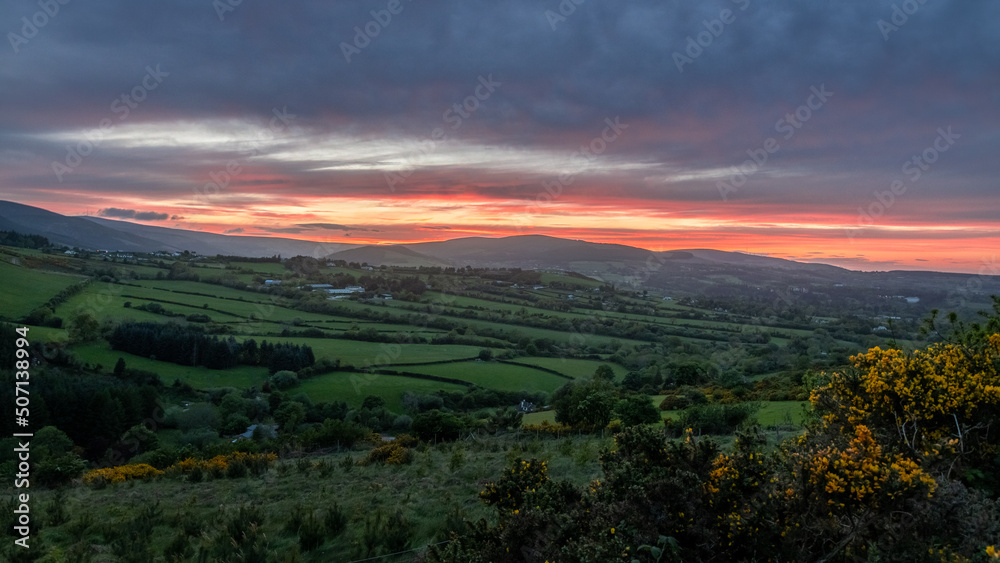 Sunset Over the Old Long Hill, Enniskerry, County Wicklow