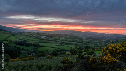 Sunset Over the Old Long Hill  Enniskerry  County Wicklow