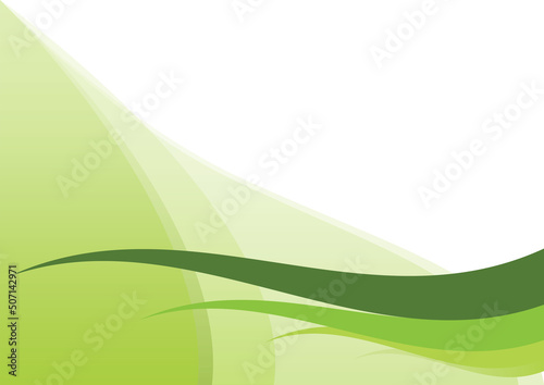 green wave wallpaper design, illustration vector