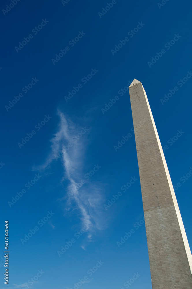 Washington Monument and Cloud