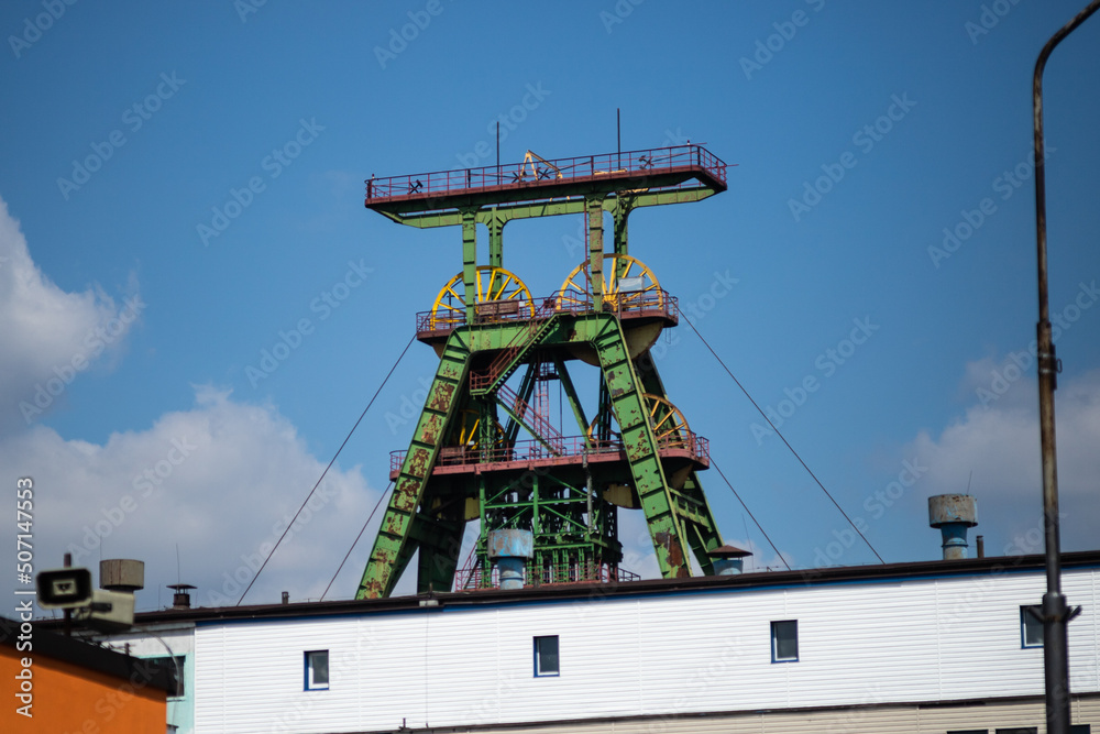 Fototapeta premium Tower for coal mining in Poland