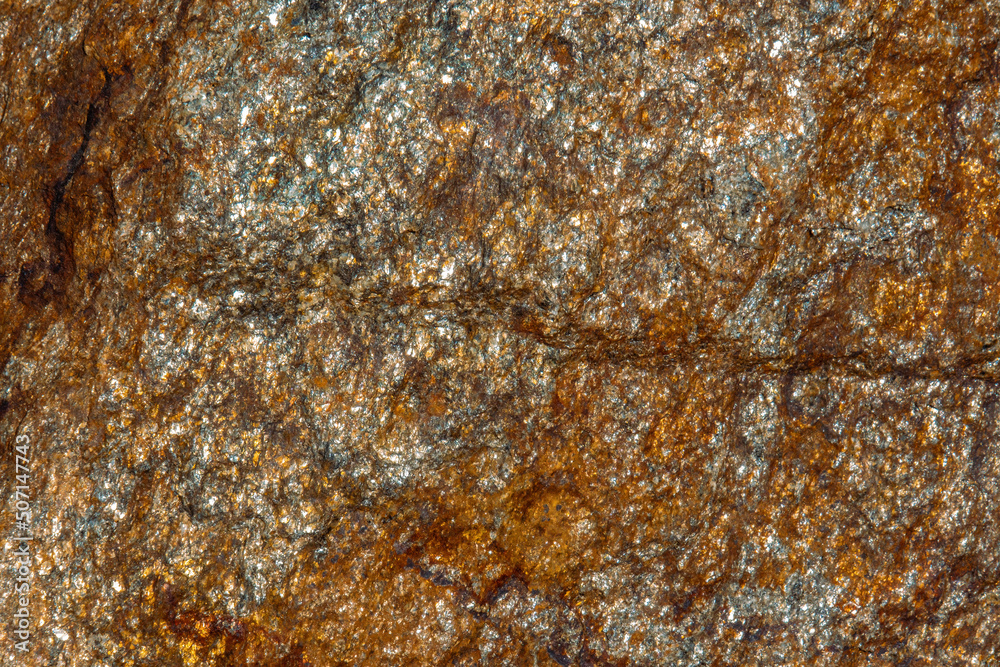 stone with iron ore and quartz