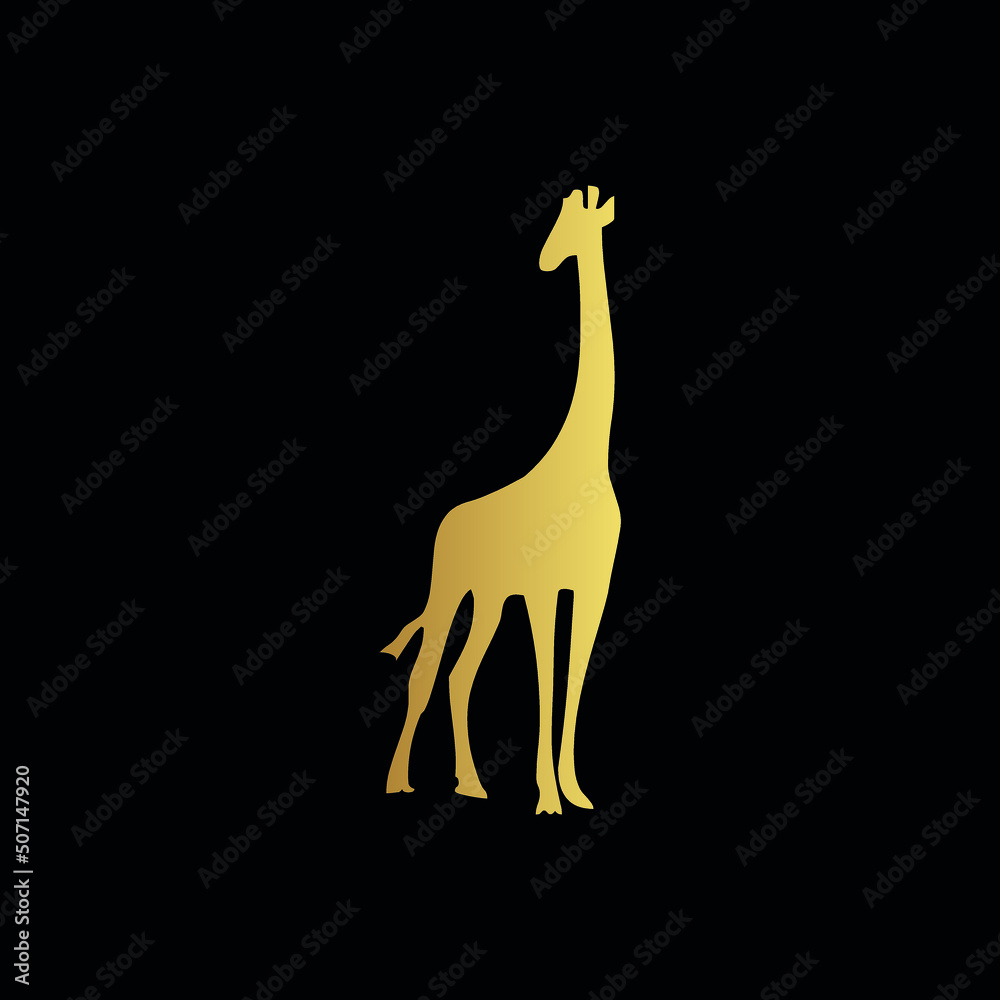 Minimal Line Art Giraffe Logo Template | Creative Giraffe Logo Design