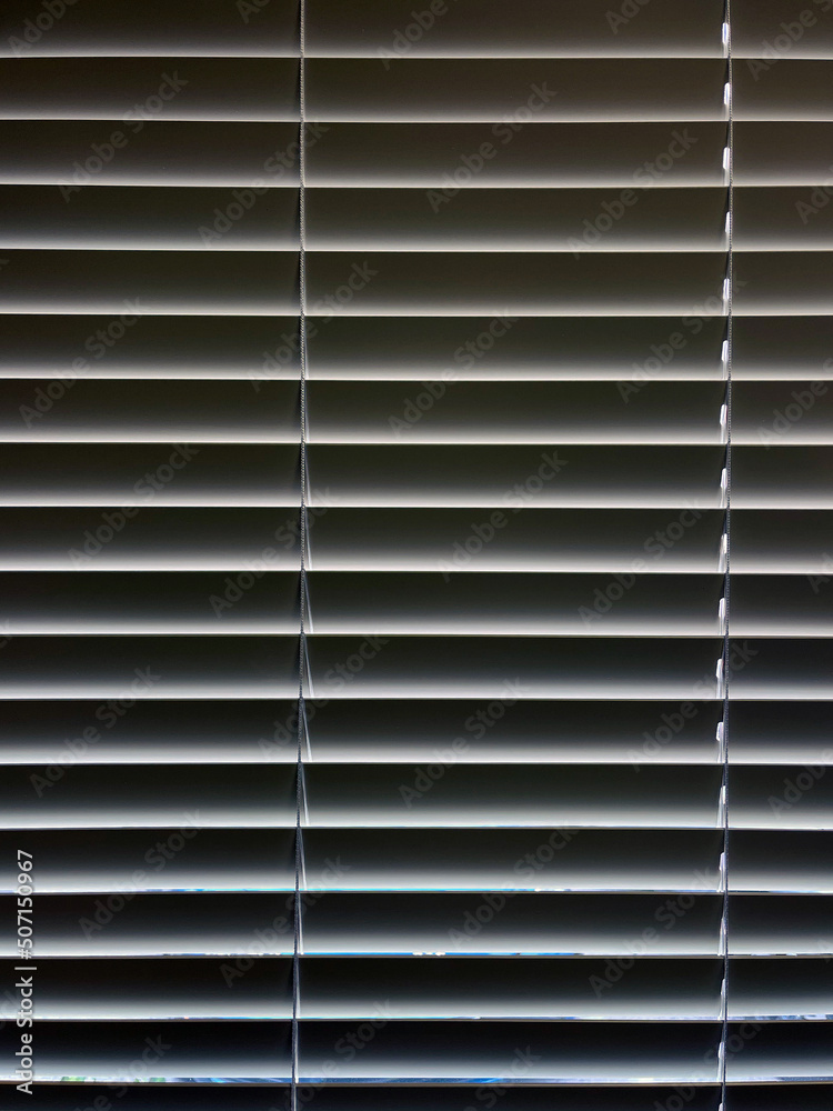 Close-up full frame view of closed window blinds
