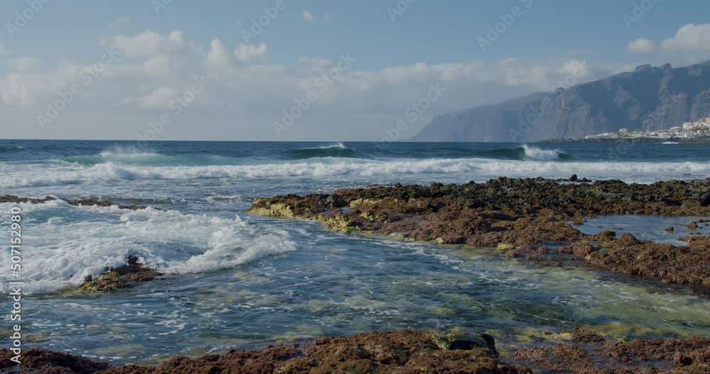 Punta Juanita or Punta Blanco, beach in Puerto de Santiago, Tenerife Punta Juanita or Punta Blanco, beach in Puerto de Santiago, Tenerife