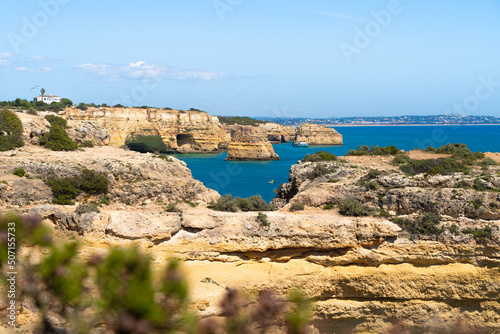 Natural rocks at Praia D'Ana in the Algarve Lagos Portugal