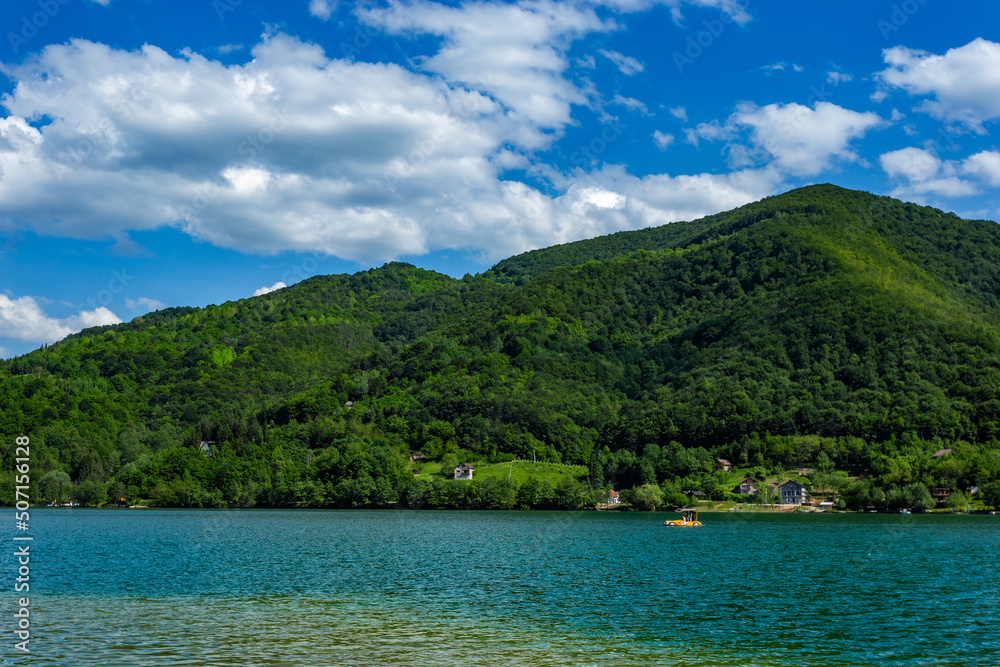 Mountain lake in the Balkan mountains. Bosnia and Herzegovina. Mountain lake in the Balkan mountains. Bosnia and Herzegovina.