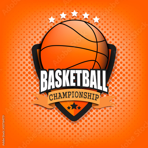 Basketball logo template design