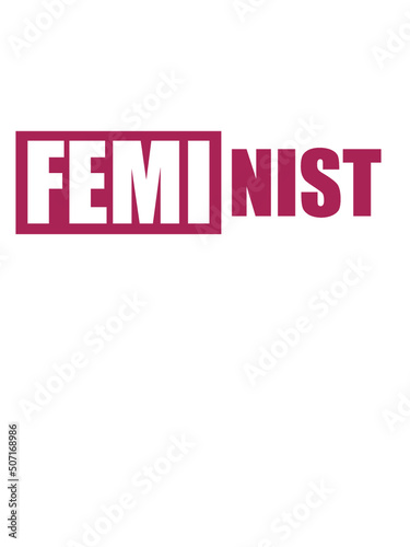 Gleichberechtigung Feminist Logo 