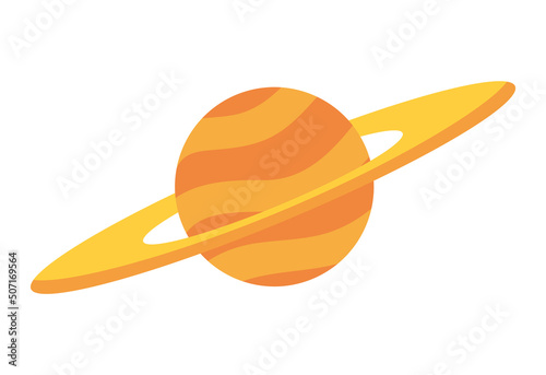 saturn orange planet