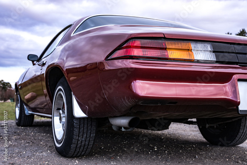 an old powerful classic American car. automotive classics. maslkar.