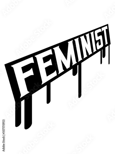 Feminist Stempel Graffiti 