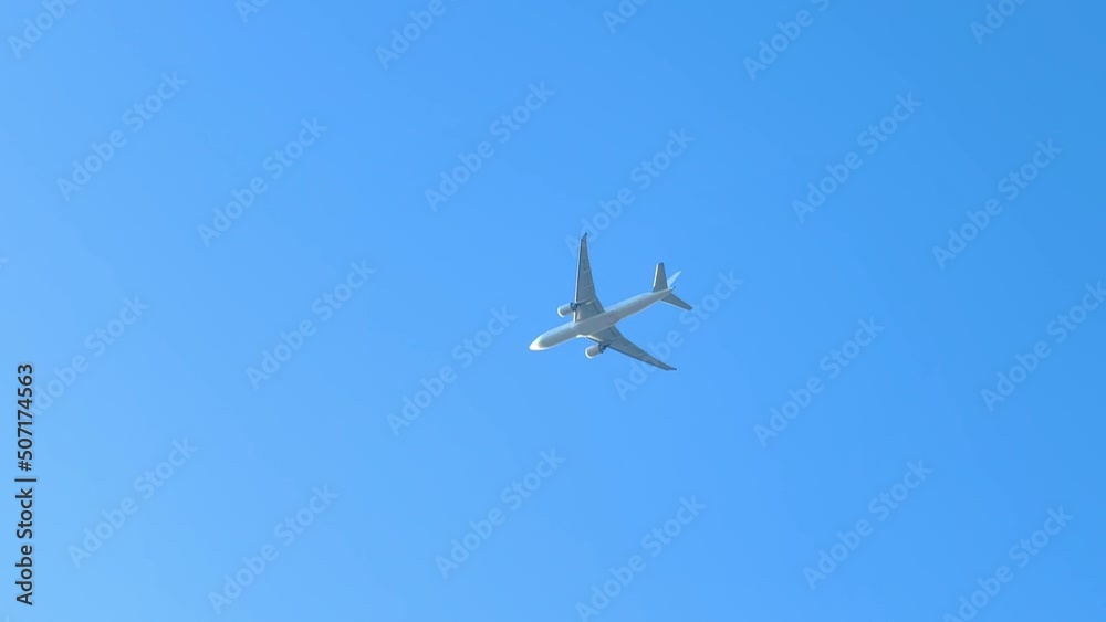 slow motion of a plane flying above Sydney NSW Australia slow motion of a plane flying above Sydney NSW Australia