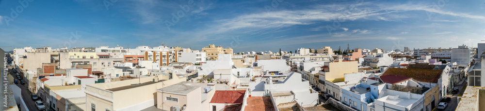 Panoramic view of Olhao city