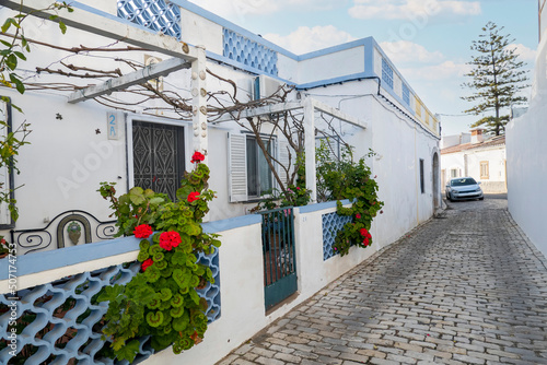 Konstfotografi Typical architecture of Algarve region buildings
