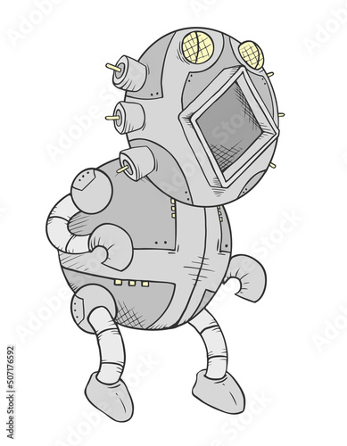 Funny robot draw