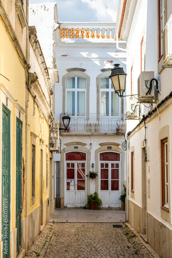 Typical narrow streets of Loule city
