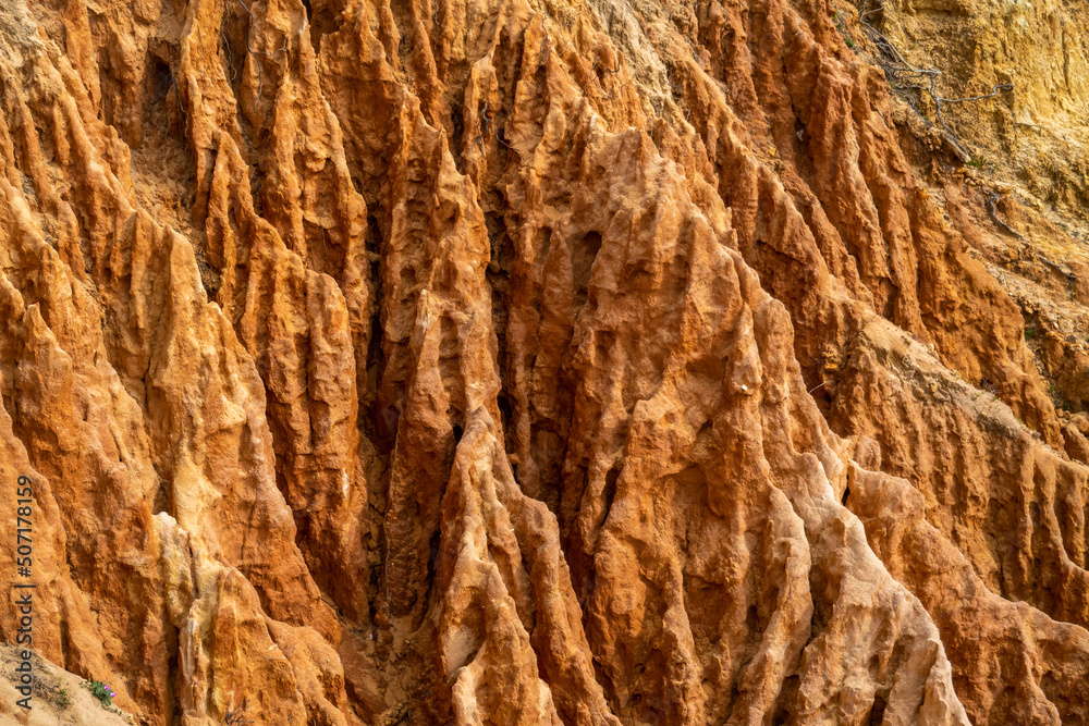 Natural sand formed by erosion of the elements Natural sand formed by erosion of the elements