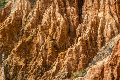 Beautiful view of the Portuguese coastline in the Algarve region.