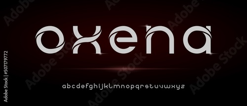 Modern elegant alphabet with urban style template
