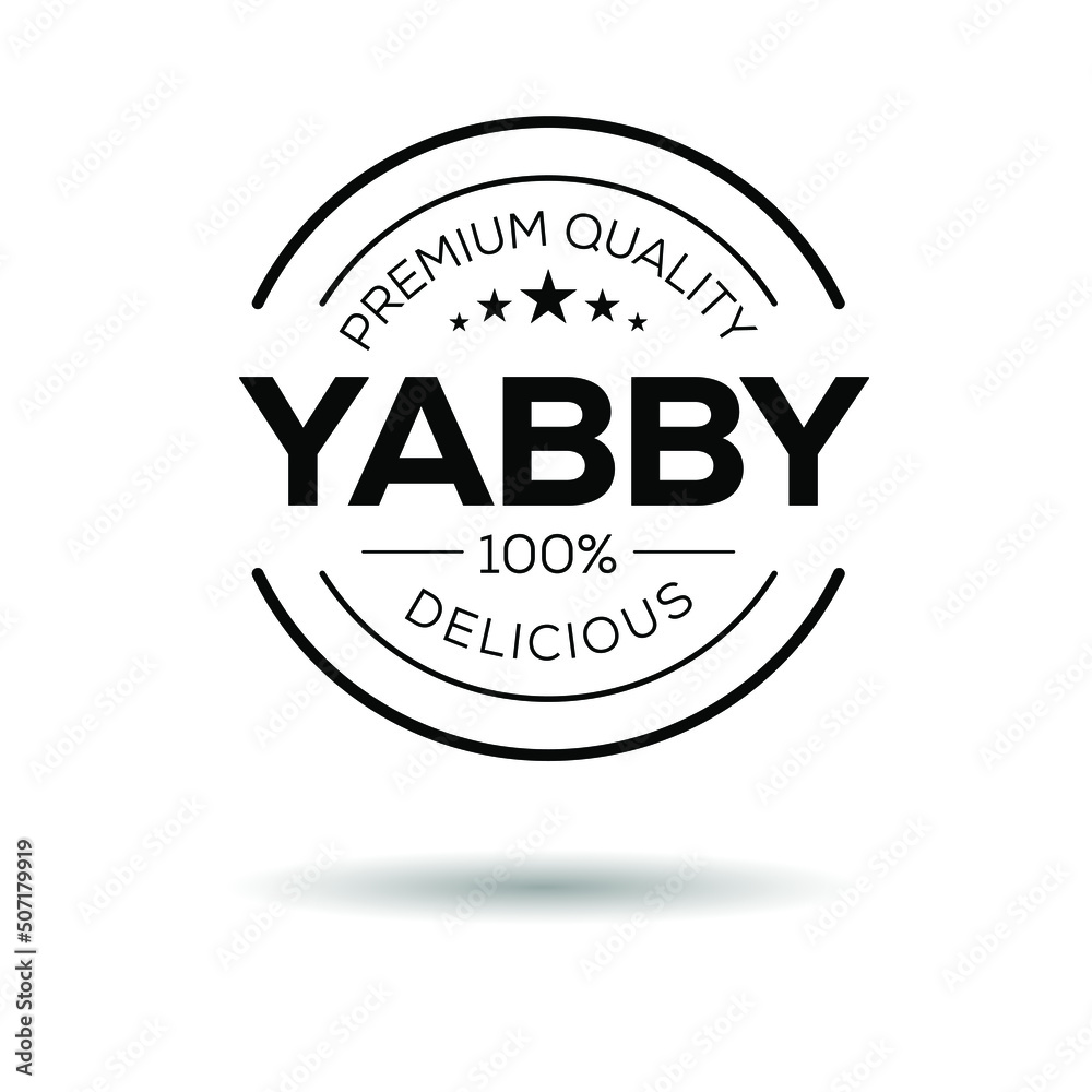Fototapeta premium Creative (Yabby) logo, Yabby sticker, vector illustration.