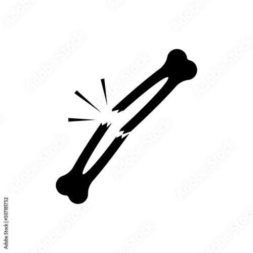 fracture icon design template vector illustration