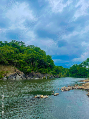 paz river. The Paz River is the natural border that divides the countries of Guatemala and El Salvador
