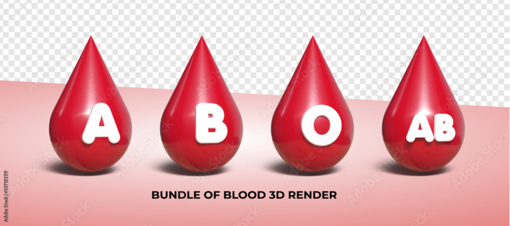 Bundle of 3D render blood model for medical, donate blood, healt Bundle of 3D render blood model for medical, donate blood, healt
