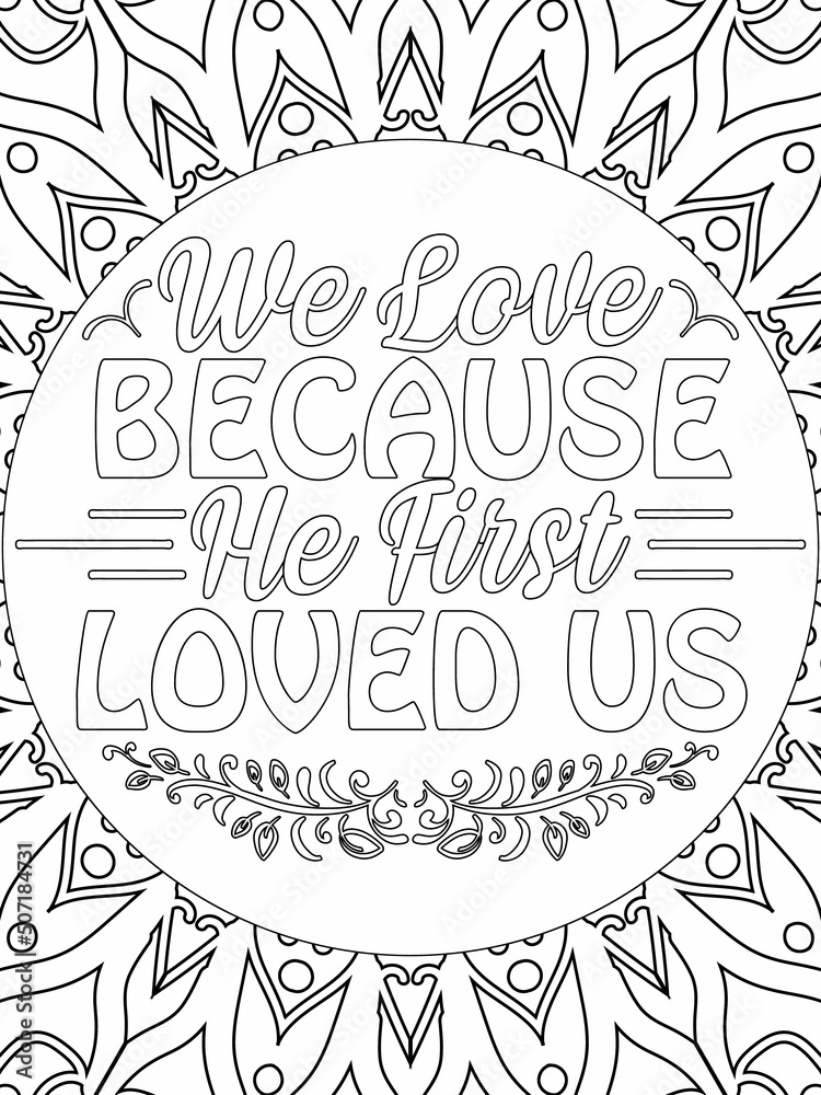 Bible Verse Coloring Pages, Christian Lettering coloring page for ...